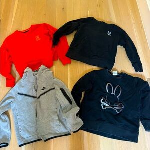 Psycho Bunny and Nike Tech youth sweatshirts - $30 each or $100 for all 4.